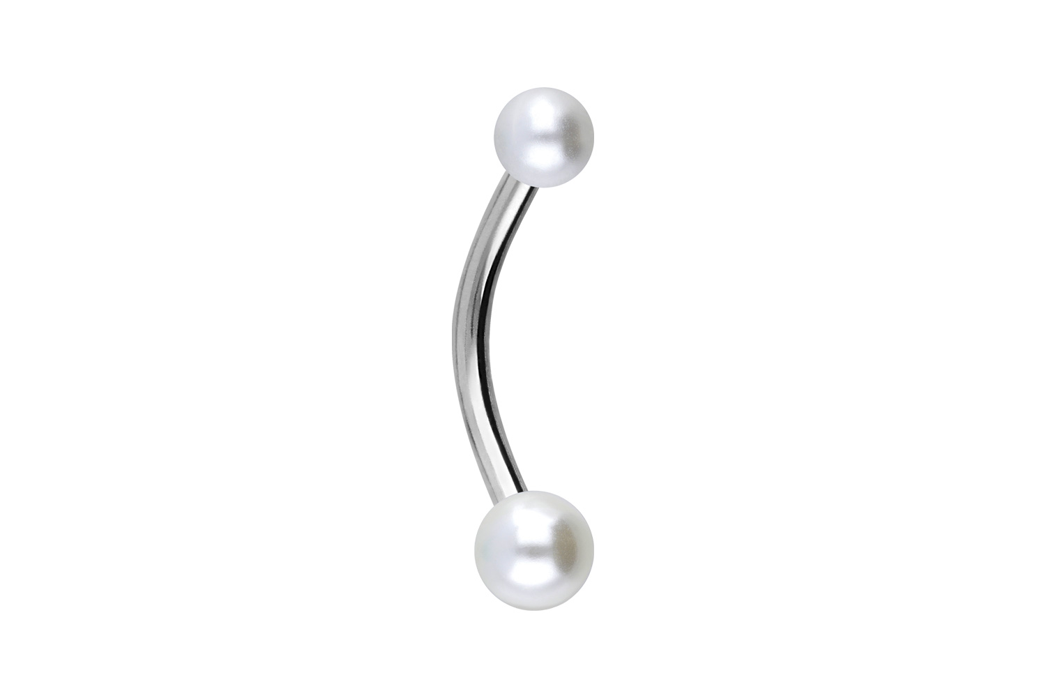 Chirurgenstahl Mini Bananabell Piercing SYNTHETISCHE PERLEN